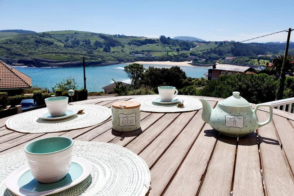 Villa Vistas Al Mar, Urbanizacion Privada Con Piscina De Agua Salada Ajo Buitenkant foto